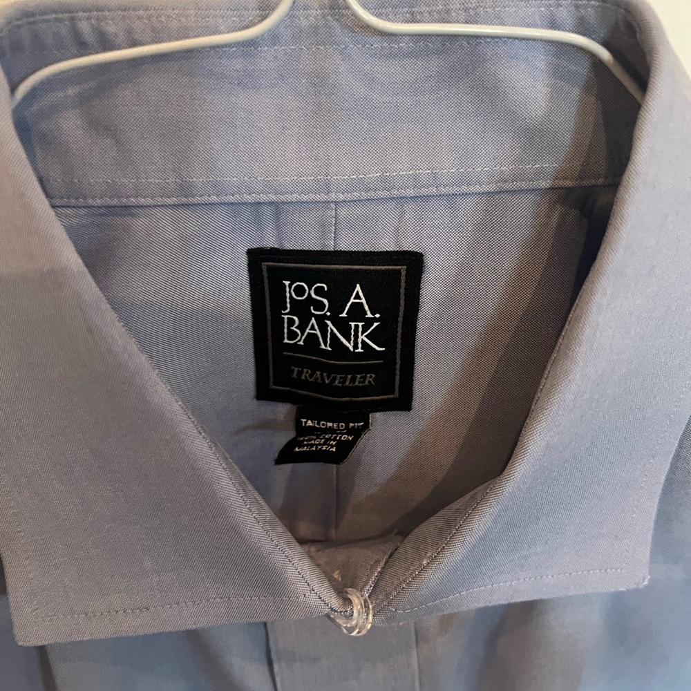 Jos A Bank dress shirt - 16.5x 35.  French cuff.  Gently used